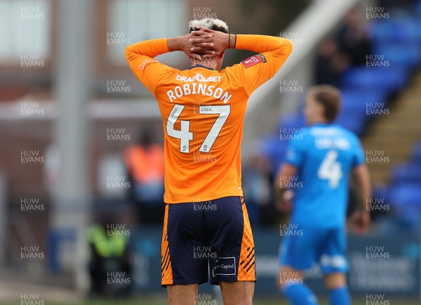 011125 - Peterborough United v Cardiff City - FA Cup First Round - Callum Robinson of Cardiff reaction to missing an open goal