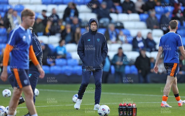 011125 - Peterborough United v Cardiff City - FA Cup First Round - Warm up…Manager Brian Barry-Murphy of Cardiff oversees warm up