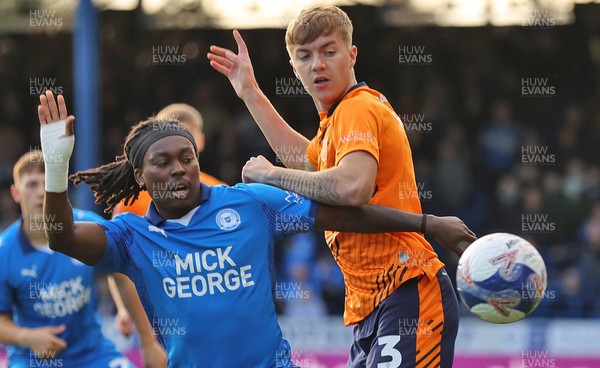 011125 - Peterborough United v Cardiff City - FA Cup First Round - Joel Bagan of Cardiff and Abraham Odoh of Peterborough