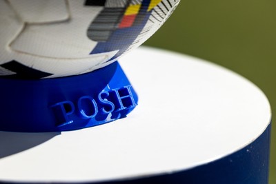 060426 - Peterborough United v Cardiff City - Sky Bet League 1 - Peterborough United ‘Posh’ ball plinth