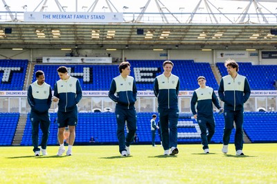 060426 - Peterborough United v Cardiff City - Sky Bet League 1 - Cardiff City players arrive for the match against Peterborough United