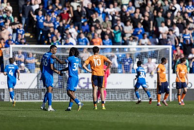 060426 - Peterborough United v Cardiff City - Sky Bet League 1 - Rubin Colwill of Cardiff City dejected after Harry Leonard of Peterborough United scores his sides goal
