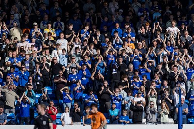 060426 - Peterborough United v Cardiff City - Sky Bet League 1 - Cardiff City fans