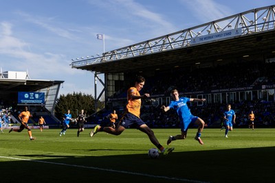 060426 - Peterborough United v Cardiff City - Sky Bet League 1 - Rubin Colwill of Cardiff City