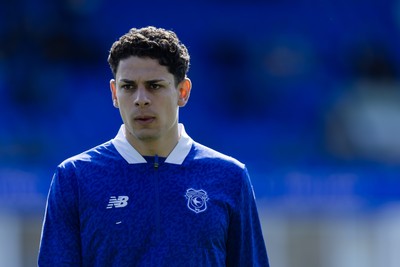 060426 - Peterborough United v Cardiff City - Sky Bet League 1 - Yousef Salech of Cardiff City