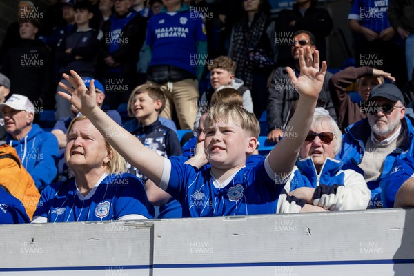 060426 - Peterborough United v Cardiff City - Sky Bet League 1 - Cardiff City fans