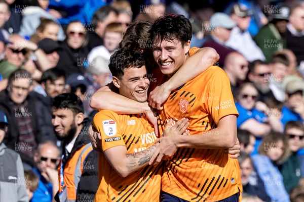 060426 - Peterborough United v Cardiff City - Sky Bet League 1 - Alex Robertson of Cardiff City celebrates scoring his sides first goal