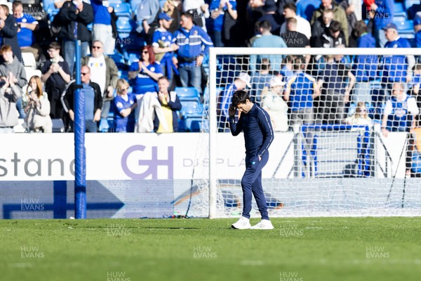 060426 - Peterborough United v Cardiff City - Sky Bet League 1 - Cardiff City Manager Brian Barry-Murphy