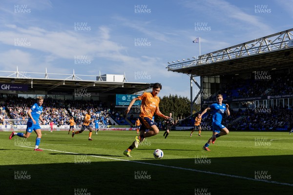 060426 - Peterborough United v Cardiff City - Sky Bet League 1 - Rubin Colwill of Cardiff City 