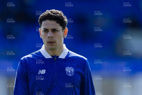 060426 - Peterborough United v Cardiff City - Sky Bet League 1 - Yousef Salech of Cardiff City