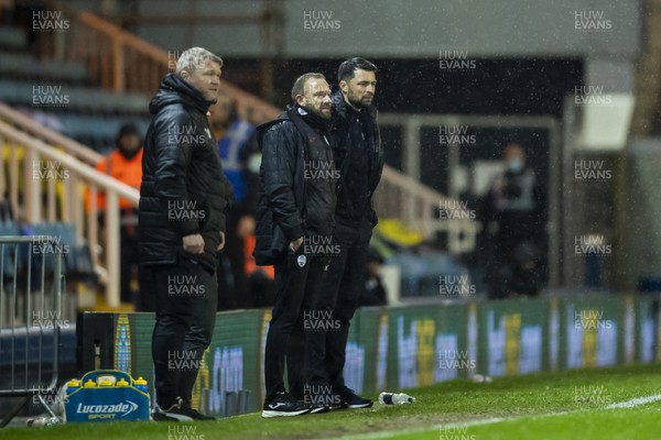 160322 - Peterborough United v Swansea City - Sky Bet Championship - Swansea City Manager Russell Martin and Peterborough United Manager Grant McCann