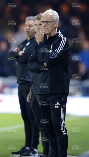 170821 - Peterborough v Cardiff City - Sky Bet Championship - Manager Mick McCarthy of Cardiff looks worried at 2-0 down