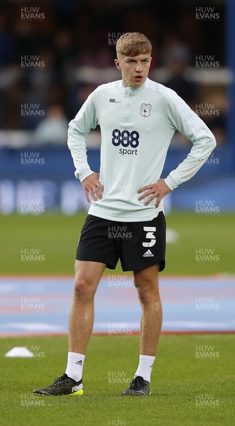 170821 - Peterborough v Cardiff City - Sky Bet Championship - Joel Bagan of Cardiff warms up before the match