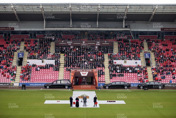 240622 - Picture shows the memorial service for Phil Bennett OBE, former Llanelli, Wales & Lions player at Parc y Scarlets