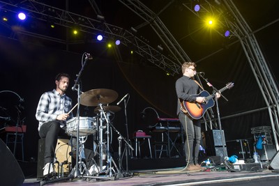 170716 -  On The Pitch, SSE SWALEC, Cardiff - Ben Montague performs his set on the second day of On The Pitch at the SSE SWALEC