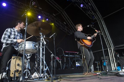 170716 -  On The Pitch, SSE SWALEC, Cardiff - Ben Montague performs his set on the second day of On The Pitch at the SSE SWALEC