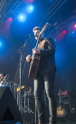 170716 -  On The Pitch, SSE SWALEC, Cardiff - Ben Montague performs his set on the second day of On The Pitch at the SSE SWALEC