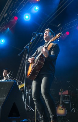 170716 -  On The Pitch, SSE SWALEC, Cardiff - Ben Montague performs his set on the second day of On The Pitch at the SSE SWALEC