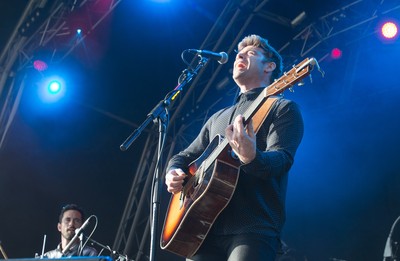 170716 -  On The Pitch, SSE SWALEC, Cardiff - Ben Montague performs his set on the second day of On The Pitch at the SSE SWALEC