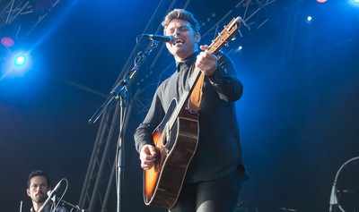 170716 -  On The Pitch, SSE SWALEC, Cardiff - Ben Montague performs his set on the second day of On The Pitch at the SSE SWALEC