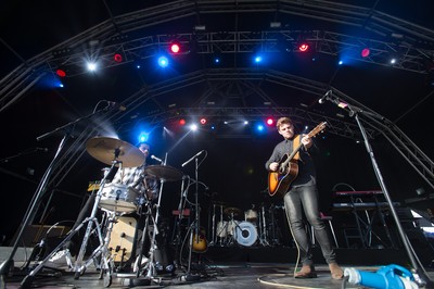 170716 -  On The Pitch, SSE SWALEC, Cardiff - Ben Montague performs his set on the second day of On The Pitch at the SSE SWALEC