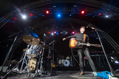 170716 -  On The Pitch, SSE SWALEC, Cardiff - Ben Montague performs his set on the second day of On The Pitch at the SSE SWALEC