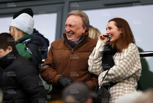 200124 - Plymouth Argyle v Cardiff City - SkyBet Championship - Former Manager Neil Warnock watches from the stands