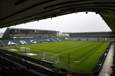 210226 - Plymouth Argyle v Cardiff City - Sky Bet League 1 - General view of Home Park ahead of the match