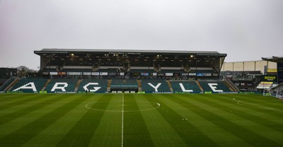 210226 - Plymouth Argyle v Cardiff City - Sky Bet League 1 - General view of Home Park ahead of the match