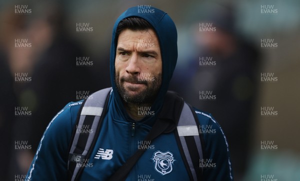 210226 - Plymouth Argyle v Cardiff City - Sky Bet League 1 - Brian Barry-Murphy, Manager of Cardiff City arrives ahead of the match