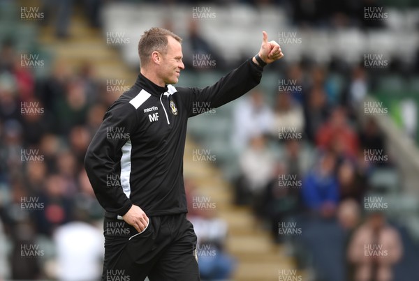 170417 - Plymouth Argyle v Newport County - SkyBet League 2 - Newport County manager Michael Flynn