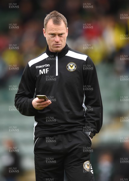 170417 - Plymouth Argyle v Newport County - SkyBet League 2 - Newport County manager Michael Flynn