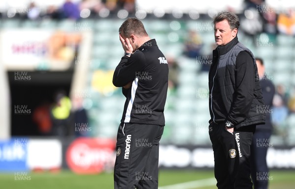 170417 - Plymouth Argyle v Newport County - SkyBet League 2 - Newport County manager Michael Flynn