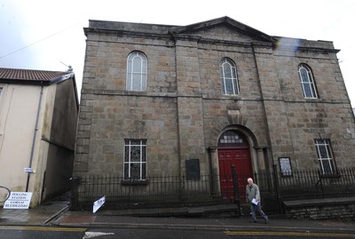 010508 - Election - Polling Station at an old chapel in Merthyr Tydfil, south Wales