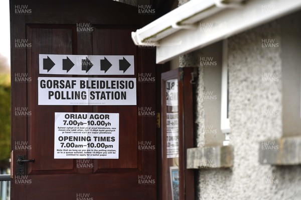 060521 -  A general view of the polling station at Pontargothi Memorial Hall, Pontargothi, Carmarthen on Senedd election day