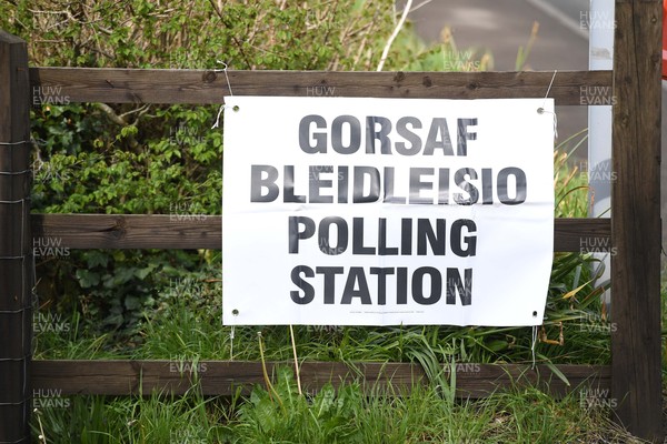 060521 -  A general view of the polling station at Pontargothi Memorial Hall, Pontargothi, Carmarthen on Senedd election day