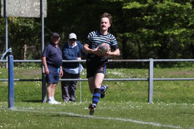 250426 - Pontyberem v Llanybydder - Admiral National League 4 West A - Pontyberem run in a try