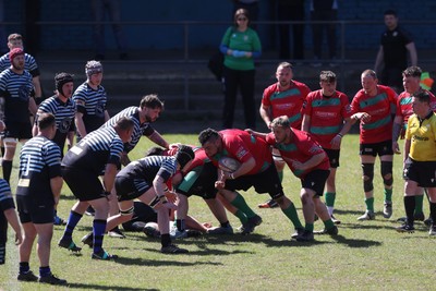 250426 - Pontyberem v Llanybydder - Admiral National League 4 West A - Llanybydder struggle to break the Pontyberem defence