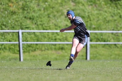 250426 - Pontyberem v Llanybydder - Admiral National League 4 West A - Pontyberem kick for goal