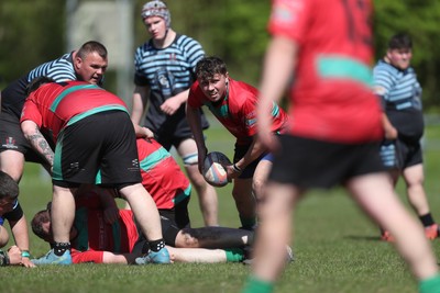 250426 - Pontyberem v Llanybydder - Admiral National League 4 West A - Llanybydder in action