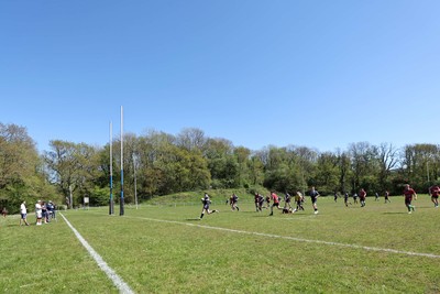 250426 - Pontyberem v Llanybydder - Admiral National League 4 West A - General view as Pontyberem score