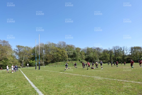 250426 - Pontyberem v Llanybydder - Admiral National League 4 West A - General view as Pontyberem score