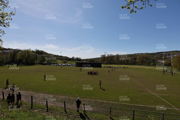 250426 - Pontyberem v Llanybydder - Admiral National League 4 West A - General view of Pontyberem RFC
