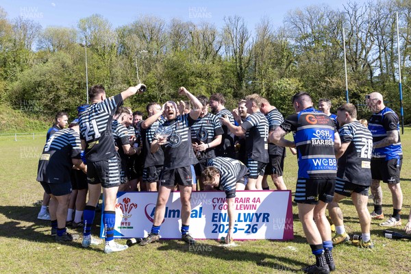 250426 - Pontyberem v Llanybydder - Admiral National League 4 West A - Pontyberem celebrate 