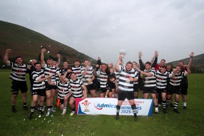 020526 - Ogmore Vale v Pontyclun - Admiral National League 4 East Central - Pontyclun RFC players celebrate winning the league