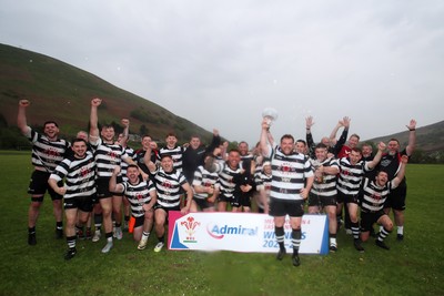 020526 - Ogmore Vale v Pontyclun - Admiral National League 4 East Central - Pontyclun RFC players celebrate winning the league