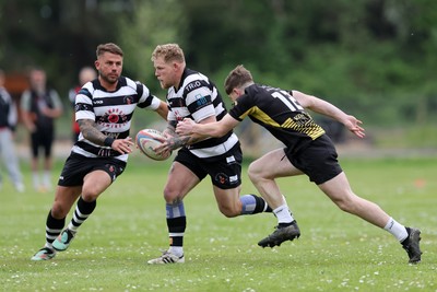 020526 - Ogmore Vale v Pontyclun - Admiral National League 4 East Central -  action between Ogmore Vale RFC and Pontyclun RFC (in white/black)