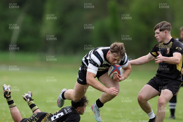020526 - Ogmore Vale v Pontyclun - Admiral National League 4 East Central -  action between Ogmore Vale RFC and Pontyclun RFC (in white/black)
