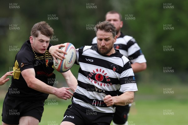 020526 - Ogmore Vale v Pontyclun - Admiral National League 4 East Central -  action between Ogmore Vale RFC and Pontyclun RFC (in white/black)