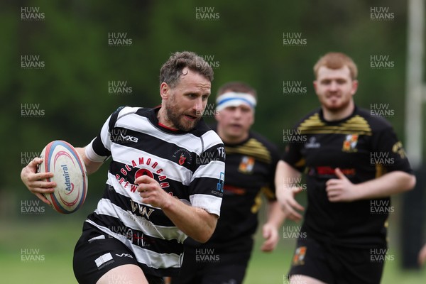 020526 - Ogmore Vale v Pontyclun - Admiral National League 4 East Central -  action between Ogmore Vale RFC and Pontyclun RFC (in white/black)